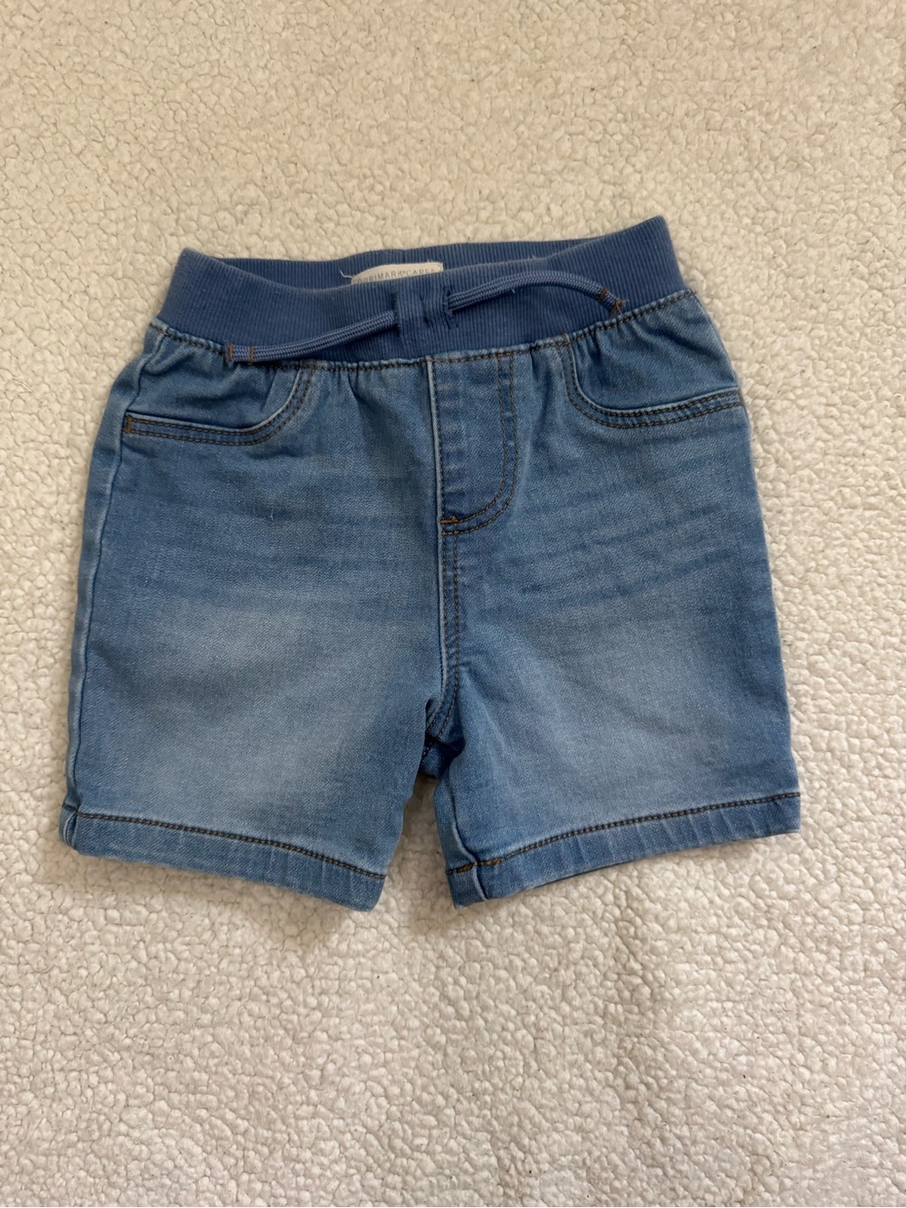 Primark Light Blue Elastic Waist Denim Shorts for Kids